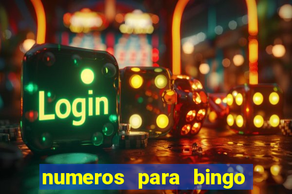 numeros para bingo de 1 a 90